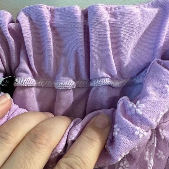 Zara tulle skirt in light lilac colour size L - Picture 6 of 7